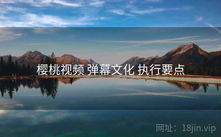樱桃视频 弹幕文化 执行要点 樱桃视频 弹幕文化 执行要点